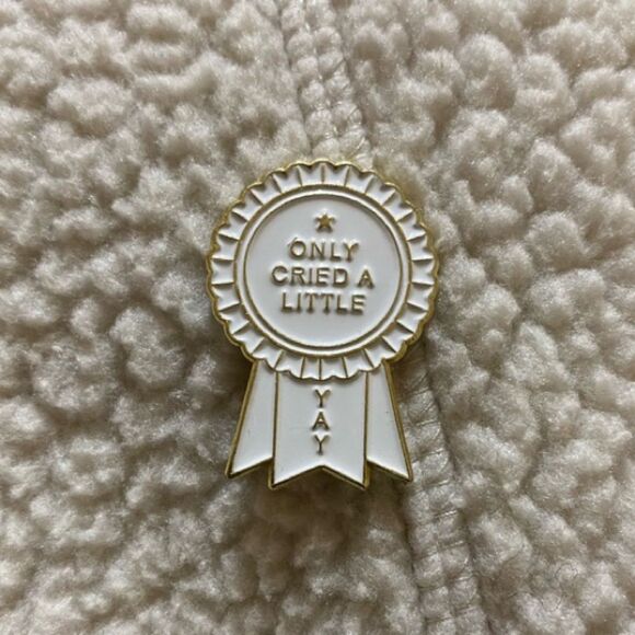 “Only Cried a Little- Yay” Enamel Pin - Picture 2 of 7